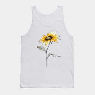 abstract sunflower Tank Top